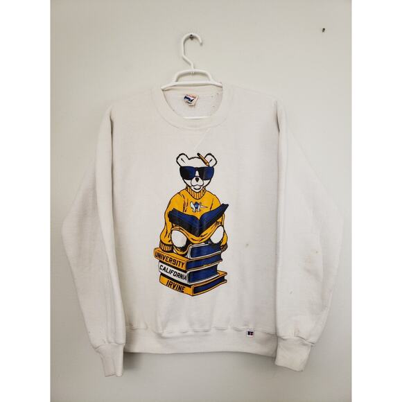 (A5) Vintage 90’s University Of California Irvine Sweatshirt Size S Russell USA